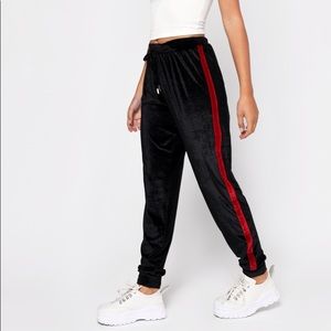 Black Velvet Joggers NWT
